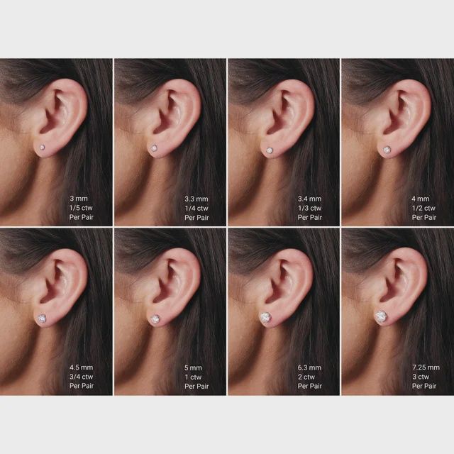 14K White Gold 5/8 CTW Lab-Grown Diamond Earrings