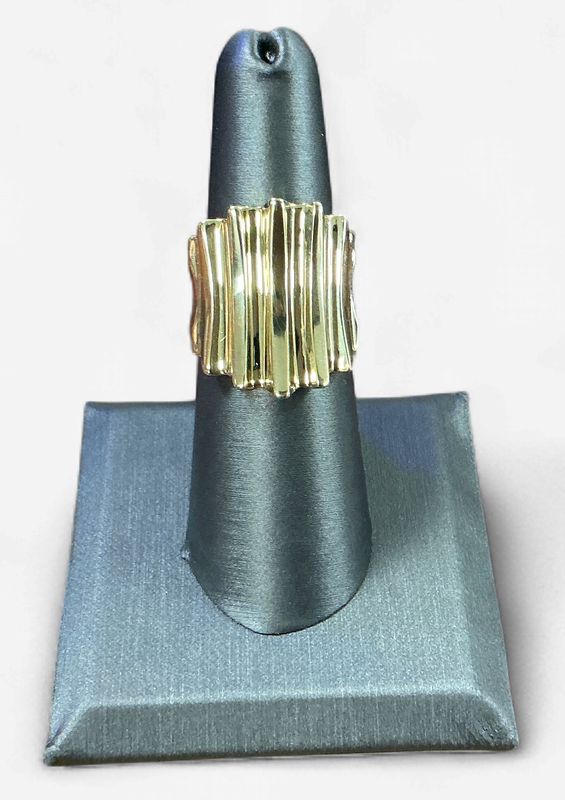14k Yellow Gold Cigar Ring size -7