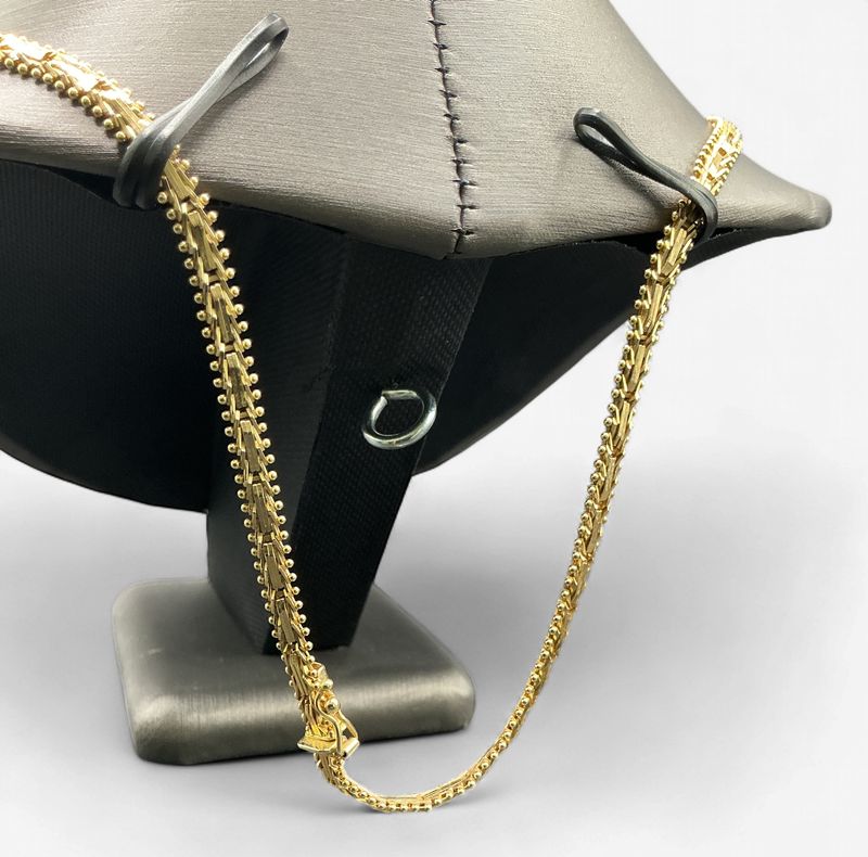 Pre-Loved 14k Yellow Gold Fancy Style 18 inch Chain