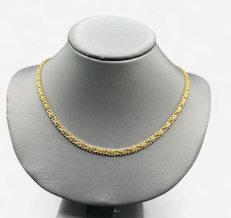 Pre-Loved 14k Yellow Gold Fancy Style 18 inch Chain