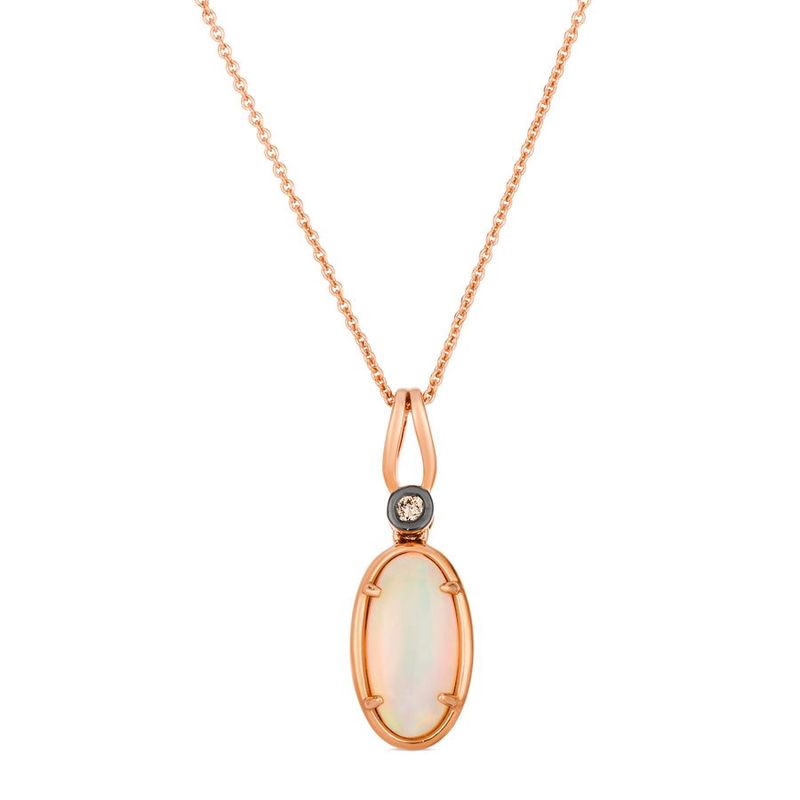 Le Vian Pendant feat. Neopolitan Opal Nude diamonds set in 14K Strawberry Gold