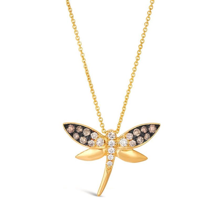 Le Vian Pendant feat. Passion Ruby Vanilla diamonds set in 14K Vanilla Gold