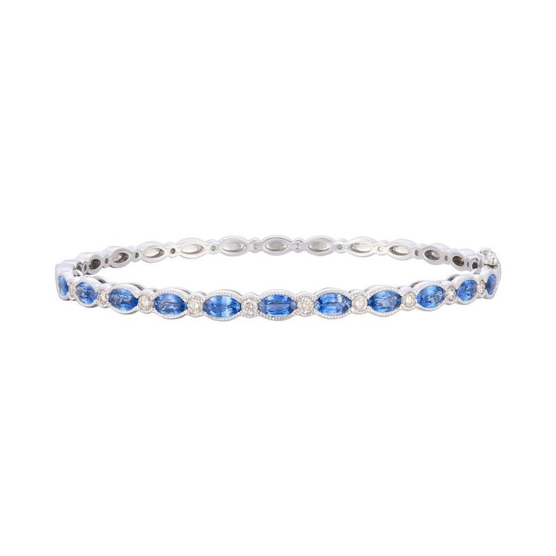 Le Vian® Bangle featuring Blueberry Sapphire Vanilla diamonds set in 14K Vanilla Gold
