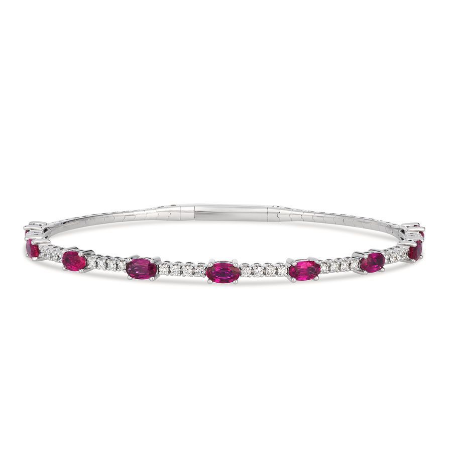 Le Vian Bangle feat. Passion Ruby Vanilla diamonds set in 14K Vanilla Gold