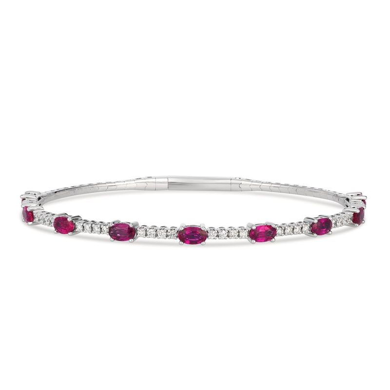 Le Vian Bangle feat. Passion Ruby Vanilla diamonds set in 14K Vanilla Gold