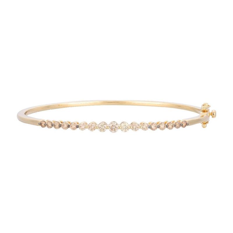 Le Vian Ombre Bangle feat. Chocolate ombré diamonds set in 14K Honey Gold