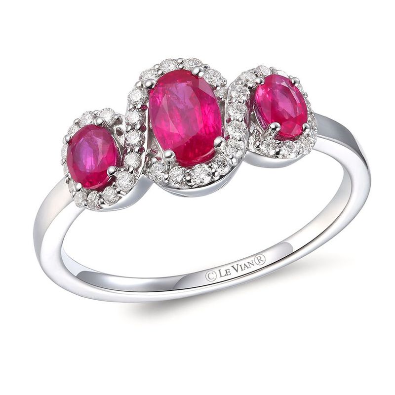 Le Vian Ring feat. Passion Ruby Vanilla diamonds set in 14K Vanilla Gold