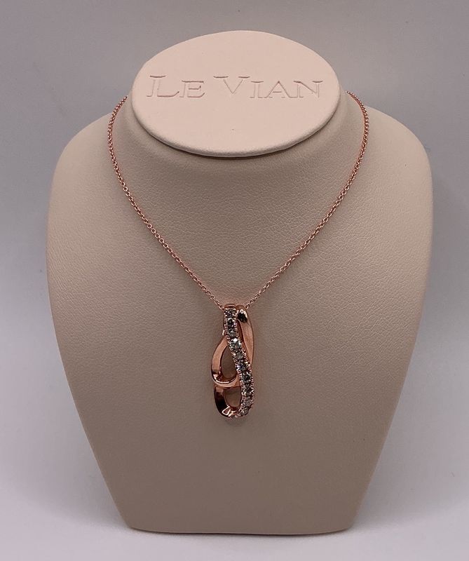 Le Vian Pendant feat 3/8ct Nude Diamonds set in 14k Strawberry Gold