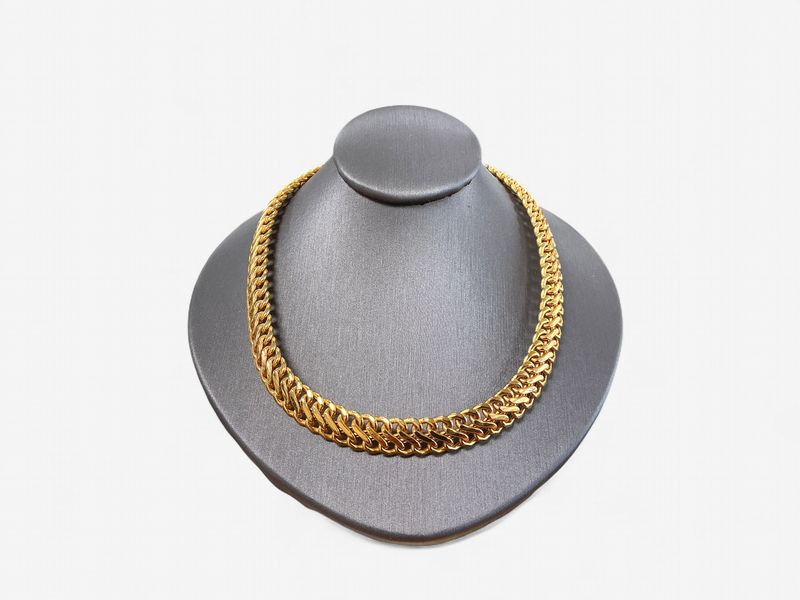 14k Yellow Gold Fancy link 18 inch Necklace
