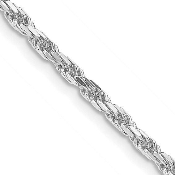 Sterling Silver RH 2.5 Diamond cut Rope
