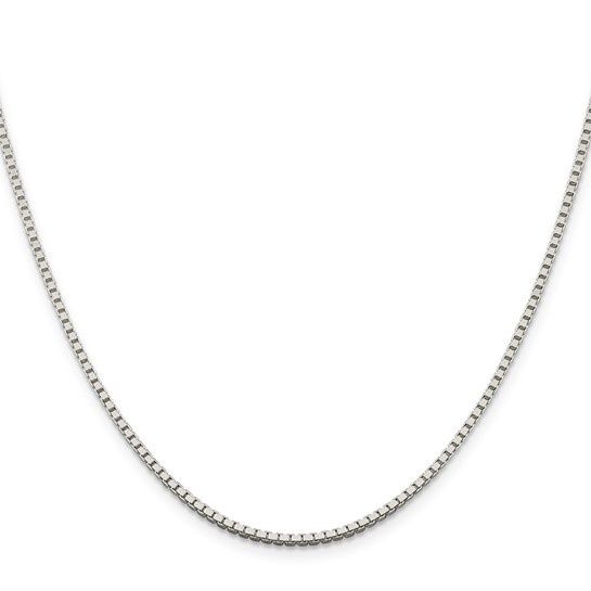 30 inch 1.6 mm Sterling Silver Box Chain