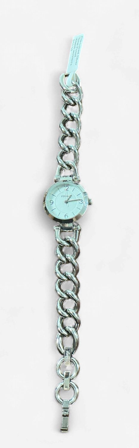 Pre-Loved Silver Tone Fossil Watch women's