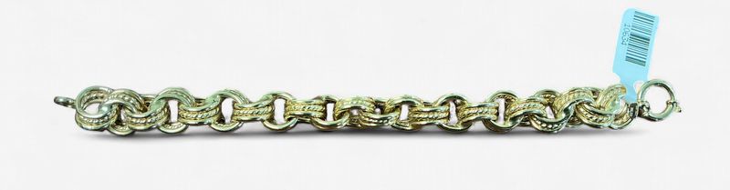 14k Yellow Gold Triple Link Style Bracelet- 7.25 inches