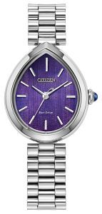 Citizen L Rainell Purple Face Teardrop Ladies Watch