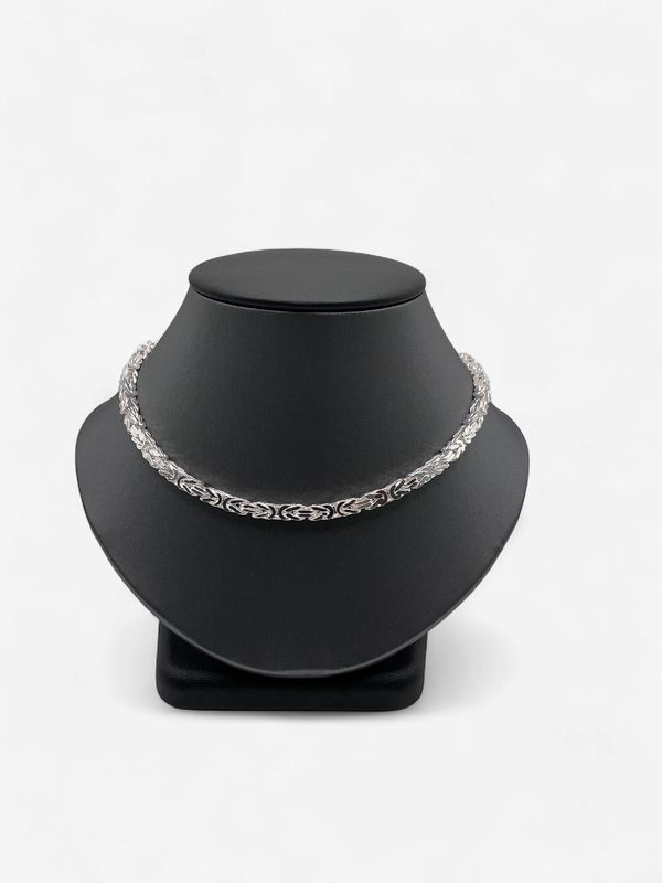Sterling Silver 20 in 3.5 mm Byzantine Necklace