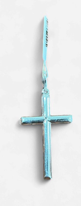 Sterling Silver Hollow Cross Pendant