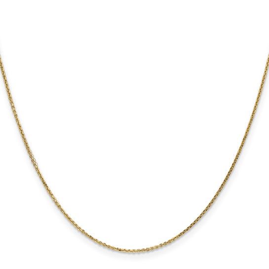 10k Yellow Gold .95 mm 18 in Cable Chain