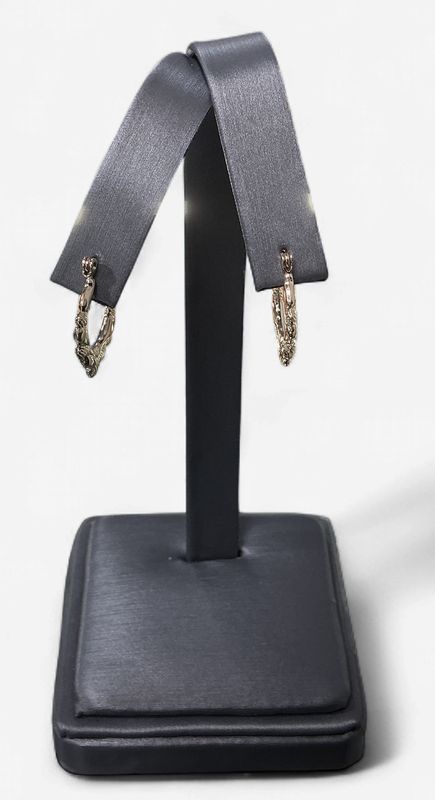 14k Yellow Gold Fashion Hoops