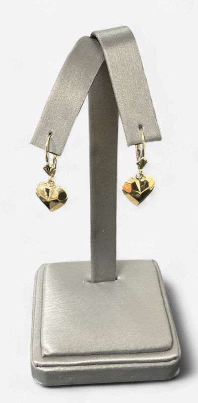 Pre-Loved Heart Puff Dangle Earrings Pre-Loved Heart Puff Dangle Earrings