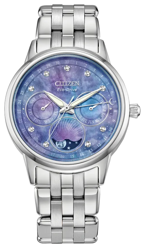 Citizen Calendrier Blue Face Stainless Steel