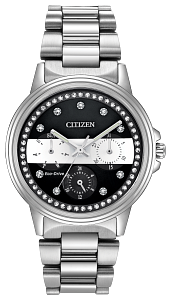 Citizen Ladies Thin White Line Eco-Drive Watch