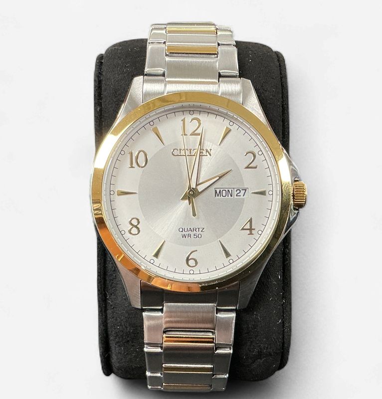 CItizen Two-Tone Mens Watch w/ White Face