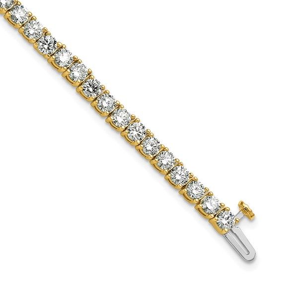 7ct Lab Grown Diamond VS+ F+ 10k Yellow Gold