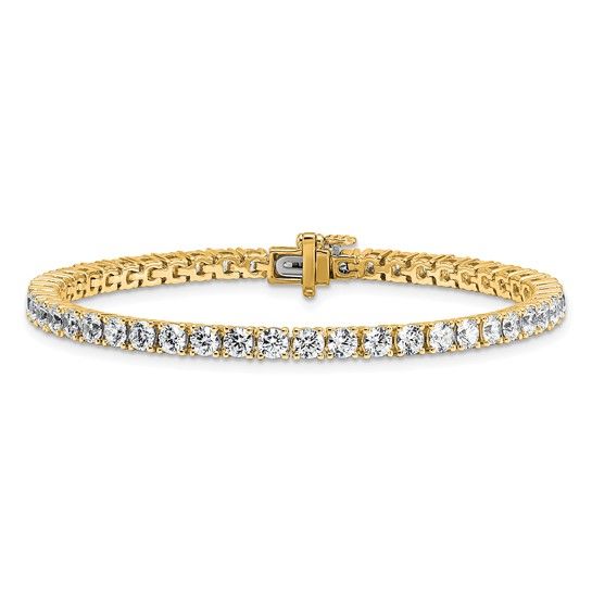 7ct Lab Grown Diamond VS+ F+ 10k Yellow Gold
