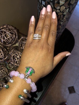 Crystal Pink AKA Charm Bracelet