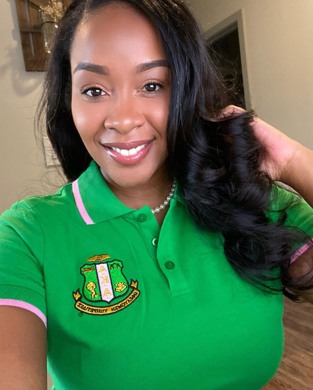 Green Fitted AKA Polo
