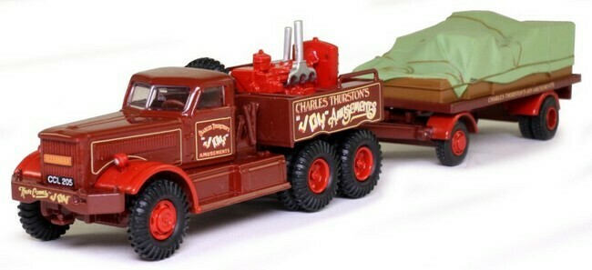 Circus Charles Thurston - Diamond T Generator Truck &amp; Flatbed Trailer
