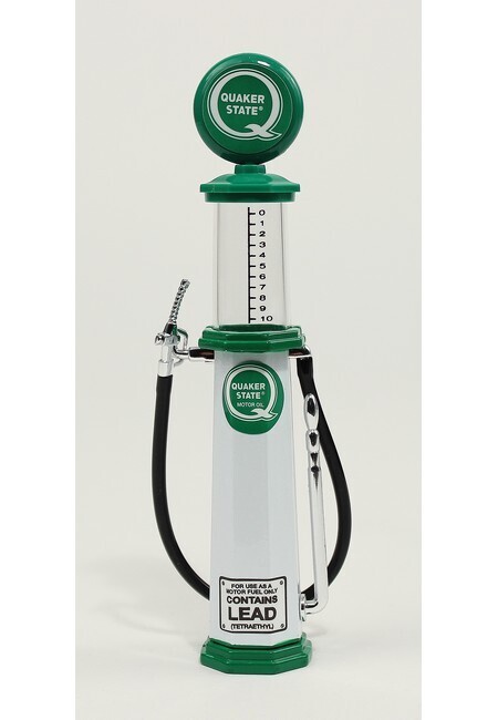 Benzinepomp met kijkglas Quaker State