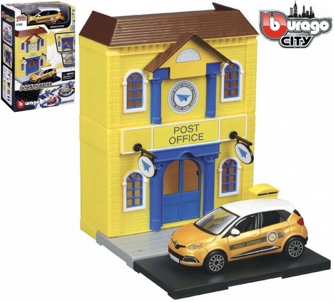 Bburago City Post Office + Renault Captur