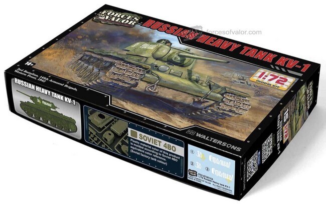 Russische tank KV-1 , Western Front May (modelbouw)