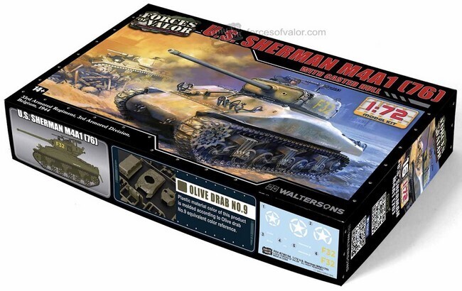 Sherman M4A1 (76) 33rd Armored Regiment (modelbouw)