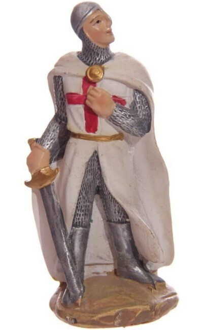 Tempelier ridder met zwaard en helm