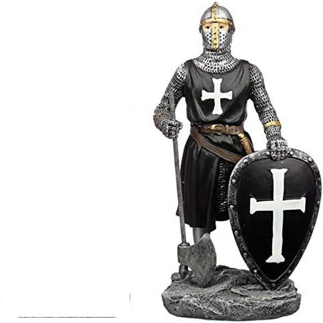 Zwarte Ridder met schild en bijl
