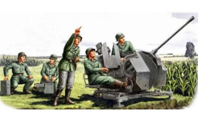 20mm Flak38 Figuren (modelbouw)