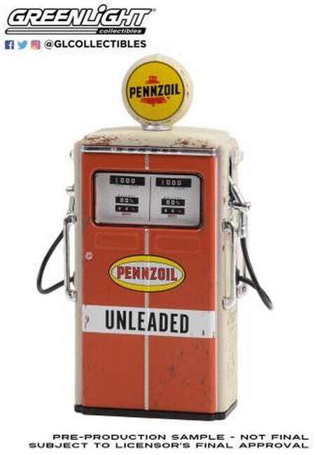 Tokheim 350 Twin Gas Pump Pennzoil