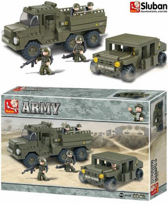 Vrachtwagen infanterie met Hummer (3398)
