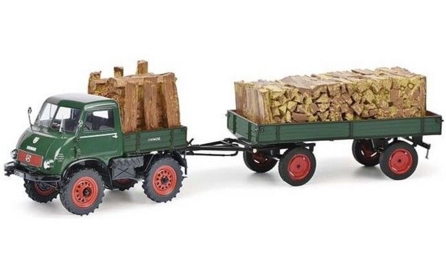 Unimog 401 met aanhanger