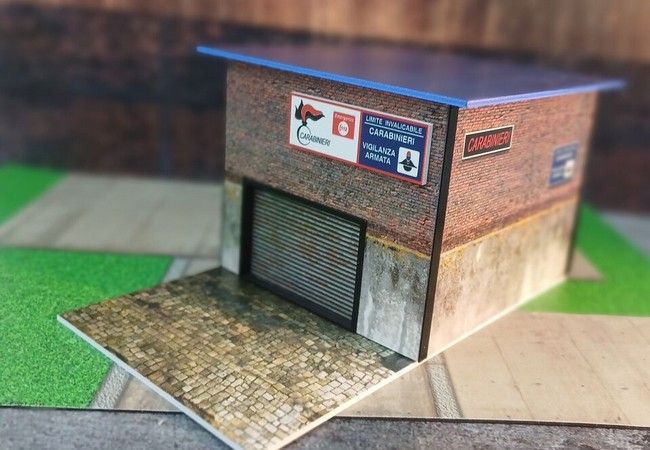 Carabinieri Garage (modelbouw / diorama)