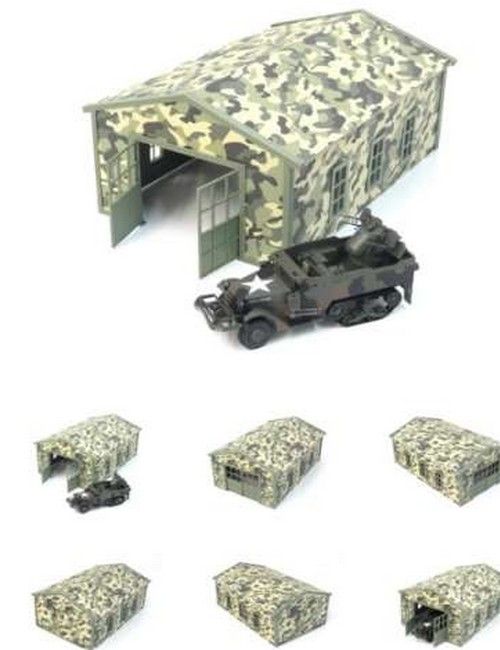 Militaire hangaar (modelbouw / diorama)