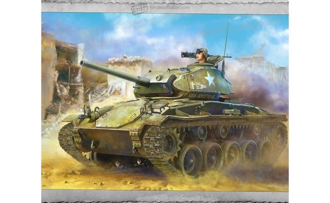 M24 U.S. Light tank &#39;Chaffee&#39;  (modelbouw)