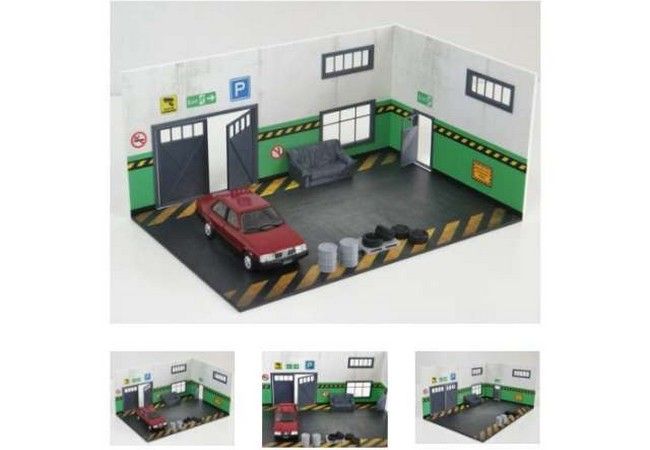 Green Parking Garage (modelbouw / diorama)