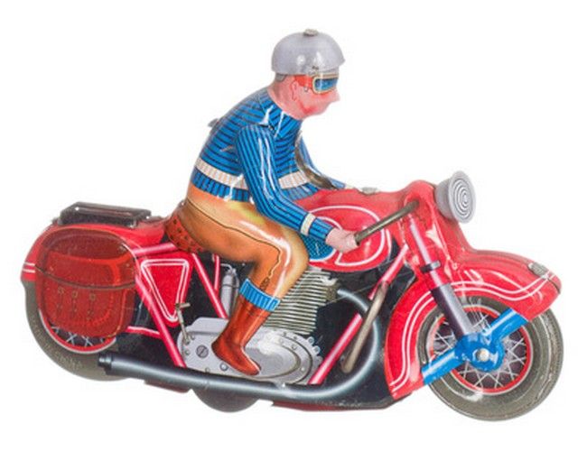 Motorfiets met zijtassen