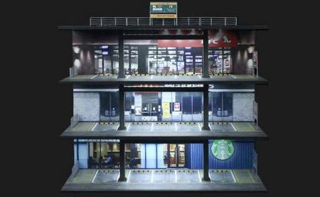 Garage gebouw van 4 verdiepingen