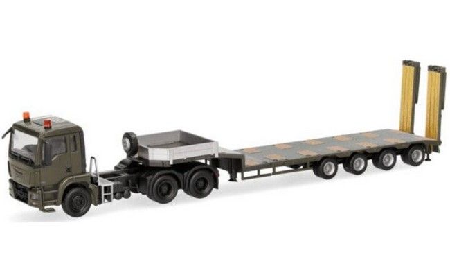 Man TGS L 3a. (6x6) met trailer