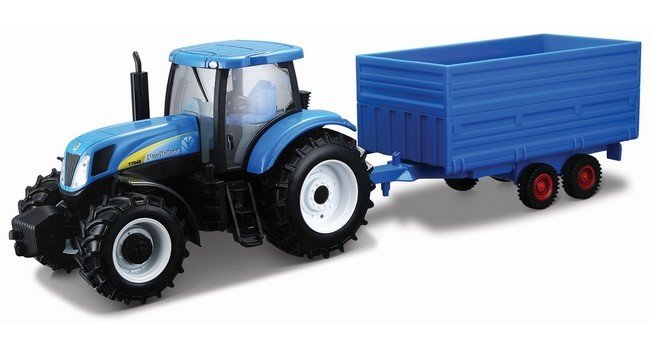 New Holland T7000 met aanhanger