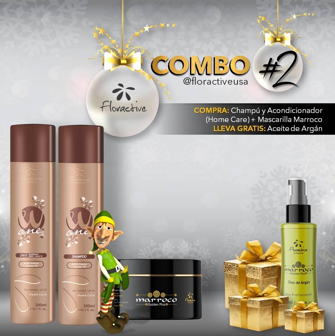 COMBO #2 Home Care Kit               Shampoo + Conditioner + Mask and GET FREE ARGAN OIL